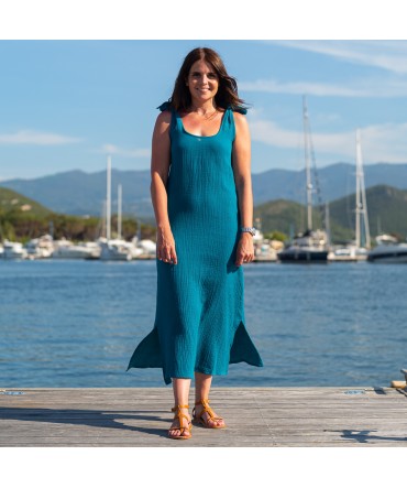 robe longue double gaze